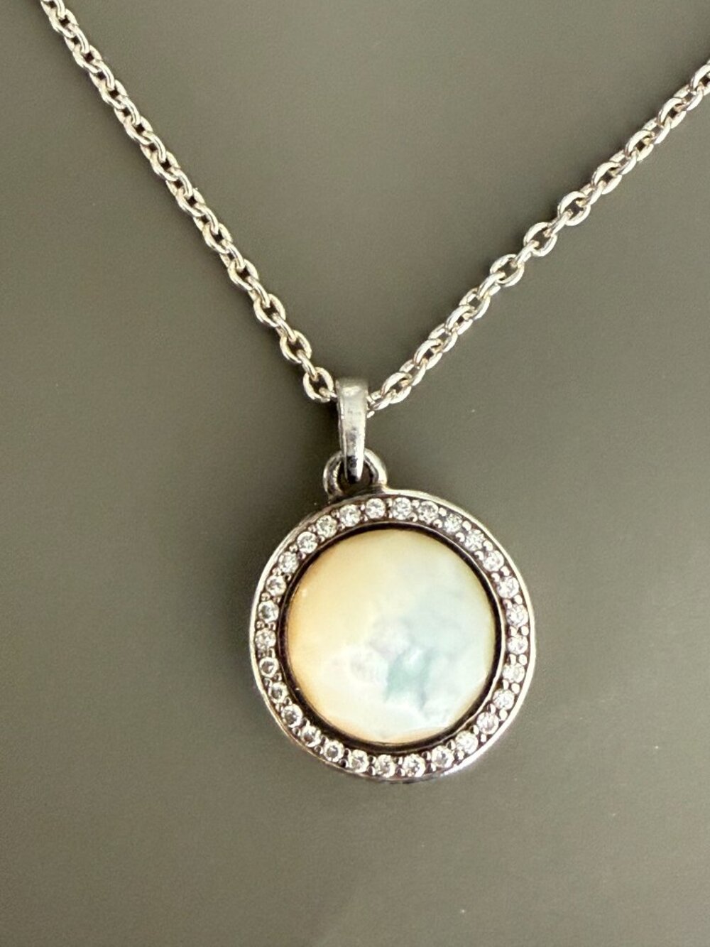 Ippolita Mother of Pearl and Diamond Necklace, Sterling Silver Rock Candy
